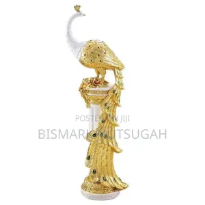Decorative Golden Peacock Statues