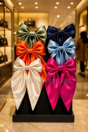 Luxury Hair Ribbon With Clips Bow Nots