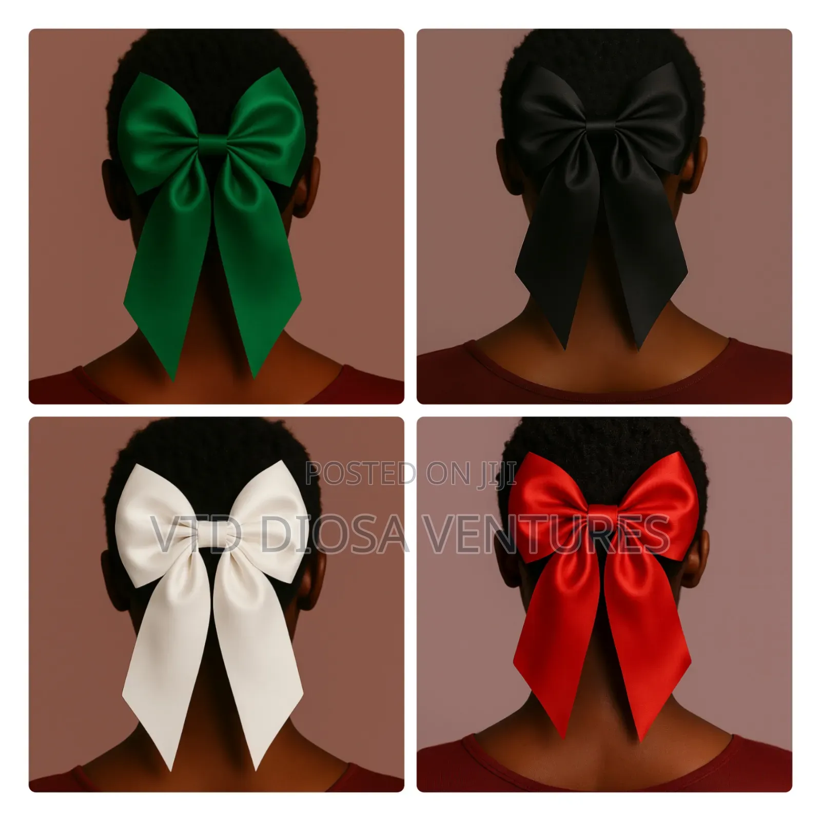 Luxury Hair Ribbon With Clips Bow Nots