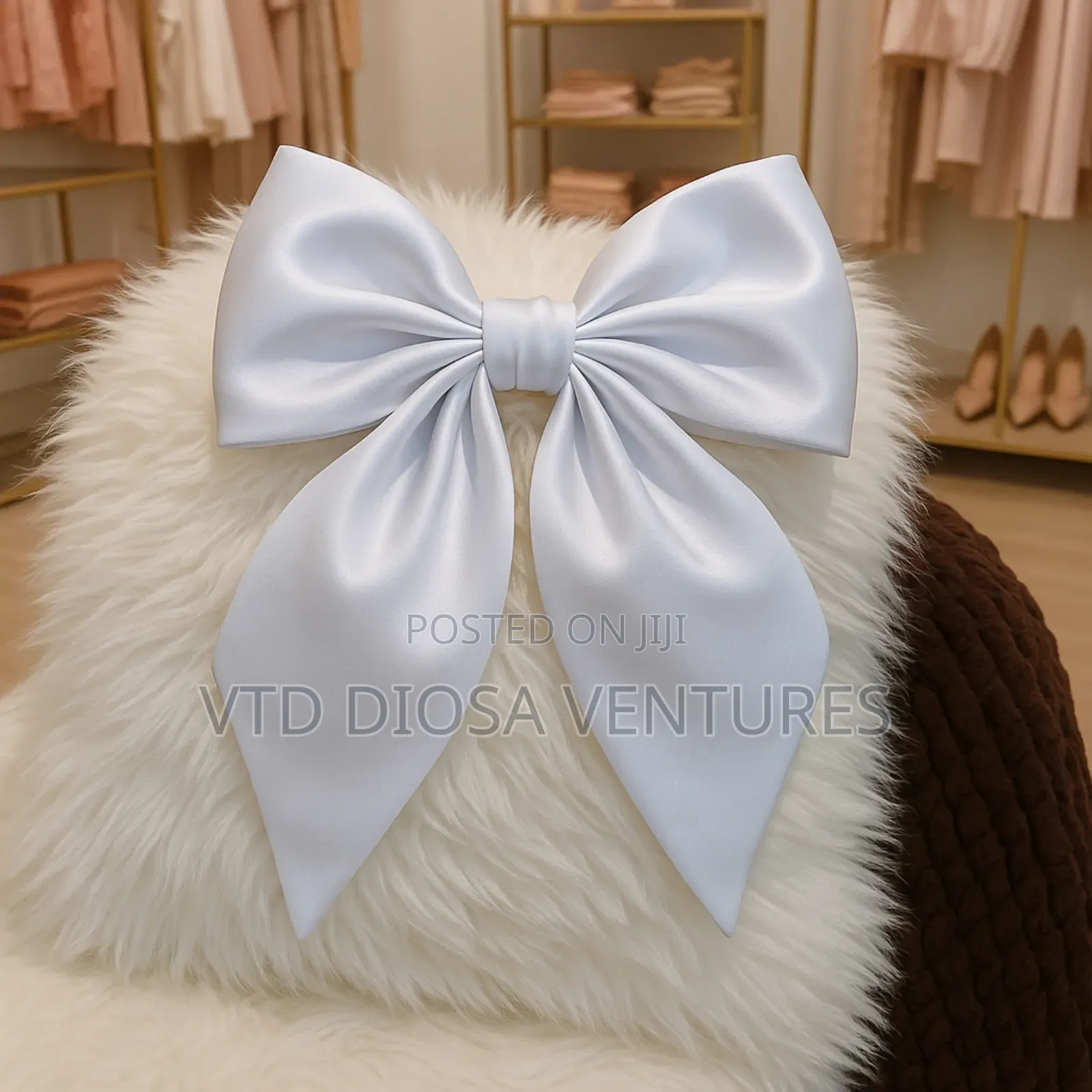 Luxury Hair Ribbon With Clips Bow Nots