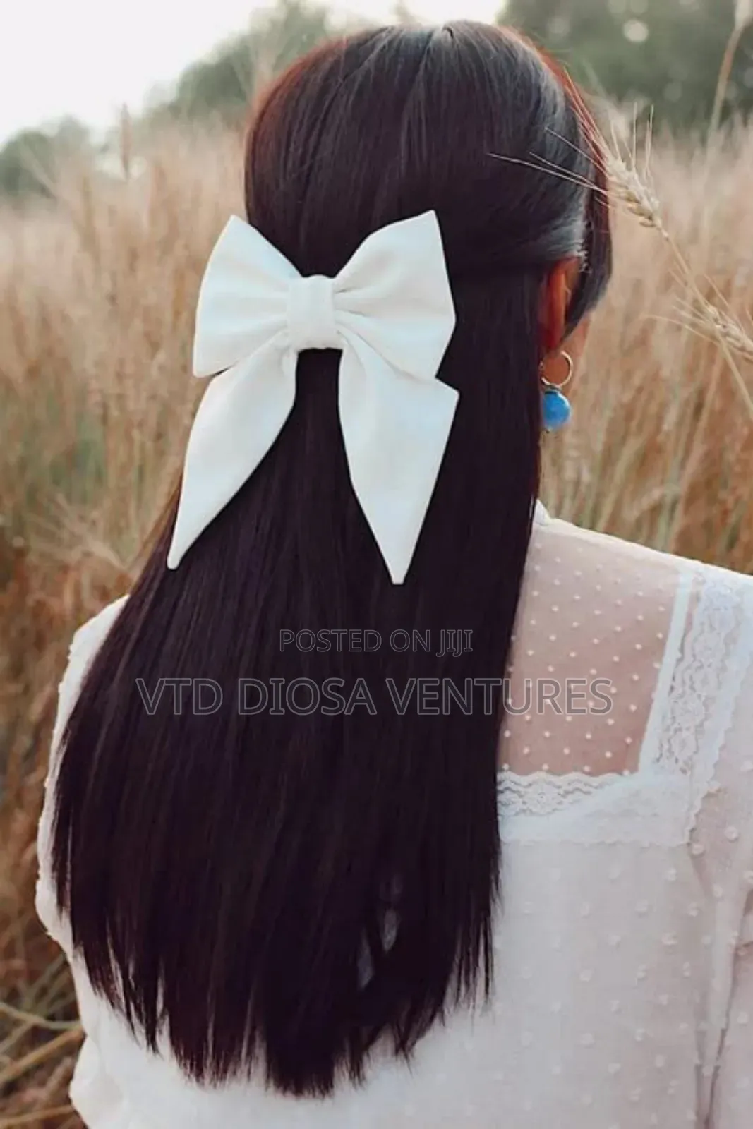 Luxury Hair Ribbon With Clips Bow Nots