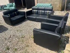 Quality Set of Leather Sofas (Delivery Before Payment)