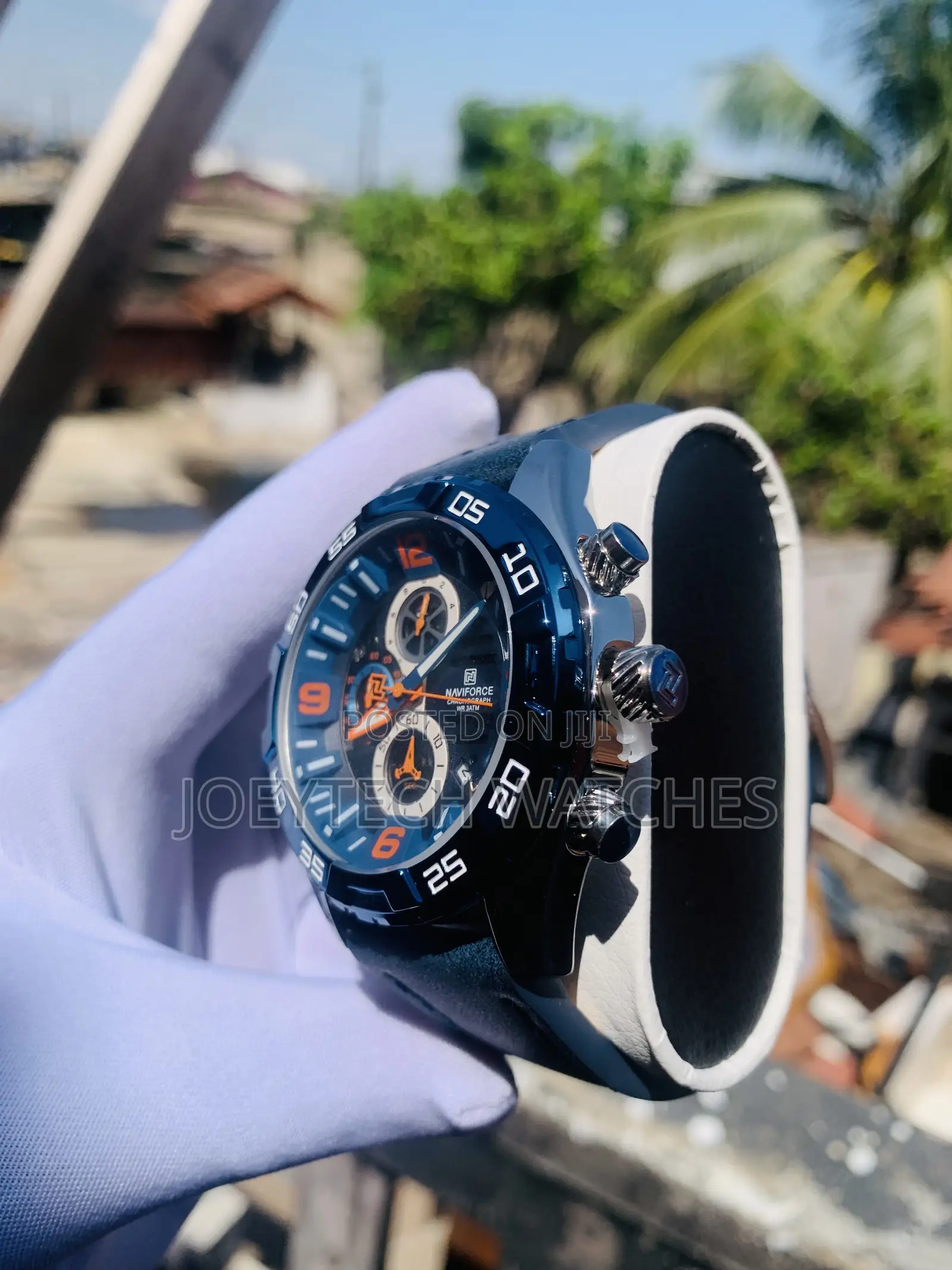 Authentic Naviforce Chronograph Leather Watches in Ghana