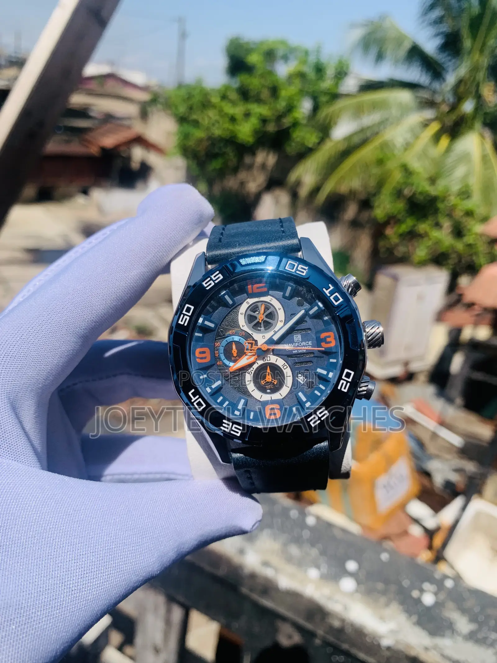 Authentic Naviforce Chronograph Leather Watches in Ghana