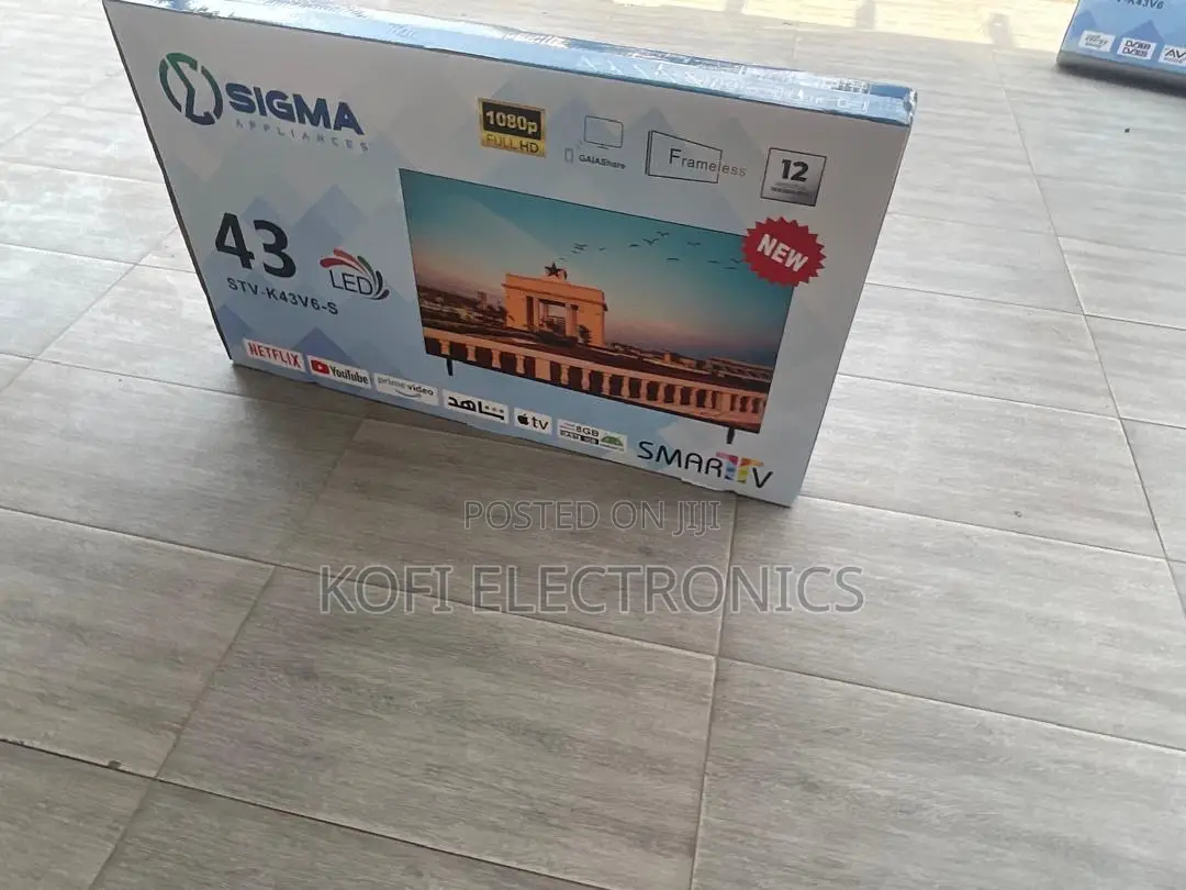 Sigma 43′′ Led Tv Clear Picture, Frameless Design