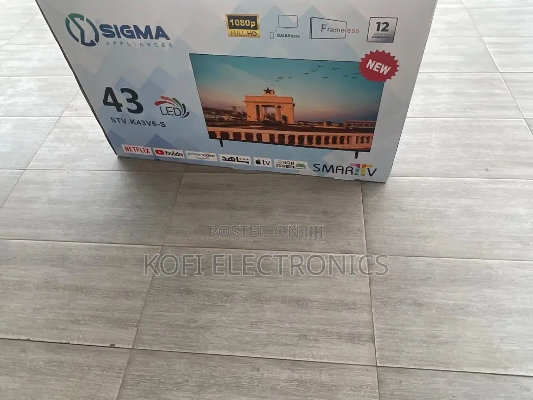 Sigma 43′′ Led Tv Clear Picture, Frameless Design