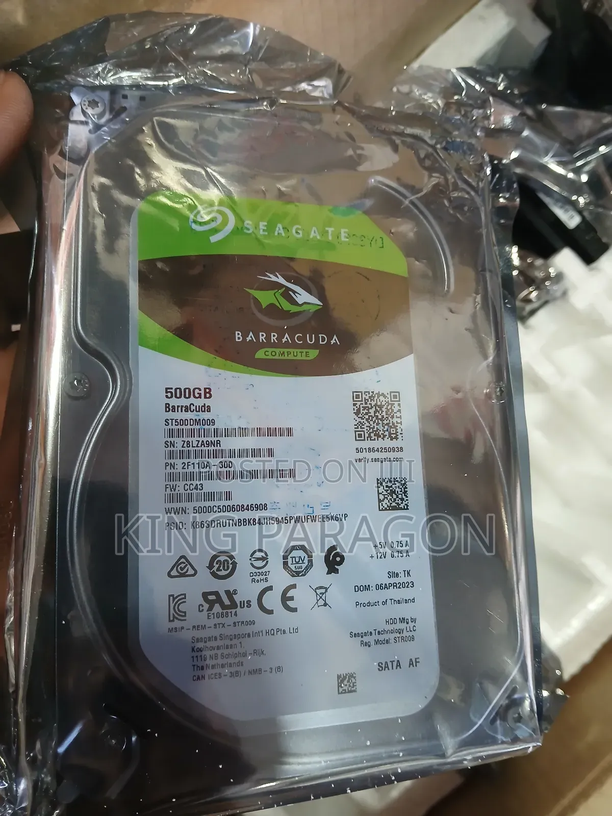 Hard Disk Drive (500gb)