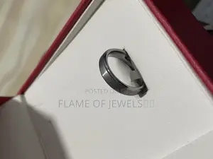 Dark Silver Wedding Ring -No Fade/Rust