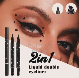 2in 1 Butterfly Seal Eyeliner Pen Star Moon Stamp