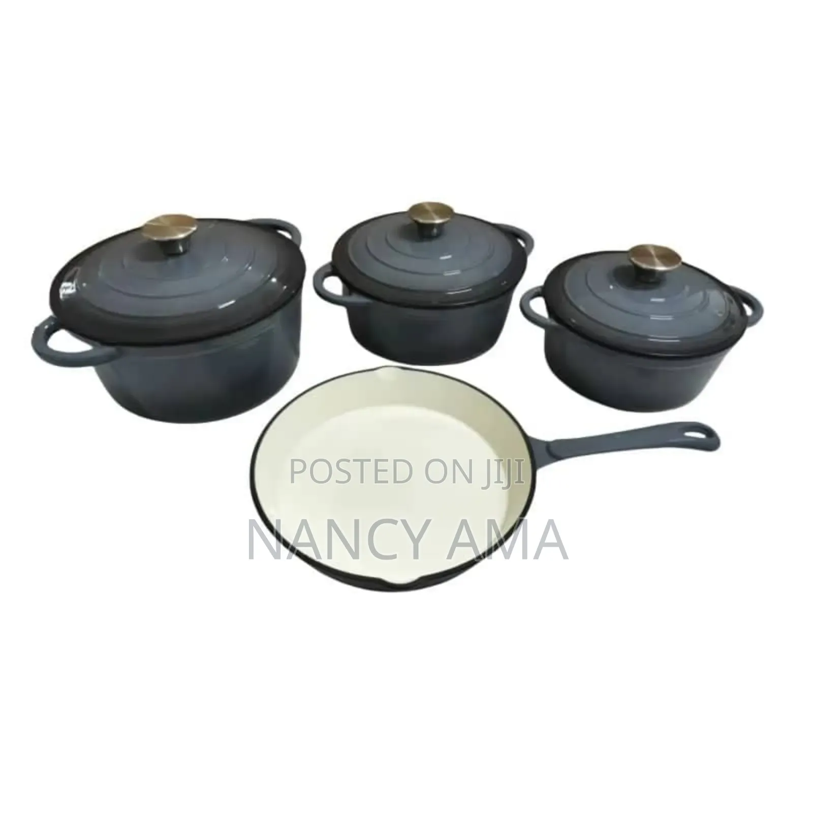 Cast Iron Enamel Cooking Set