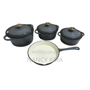 Cast Iron Enamel Cooking Set