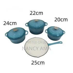 Cast Iron Enamel Cooking Set