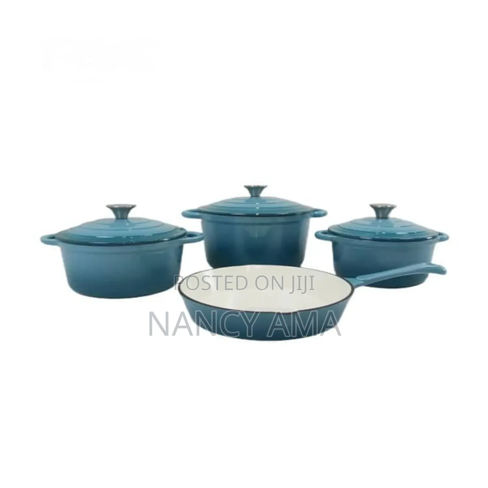 Cast Iron Enamel Cooking Set