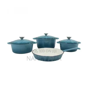 Cast Iron Enamel Cooking Set