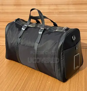 Luxurious Woven Leather Duffle Unisex Bag