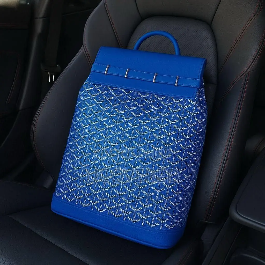 Goyard Leather Solid Waterproof Backpacks