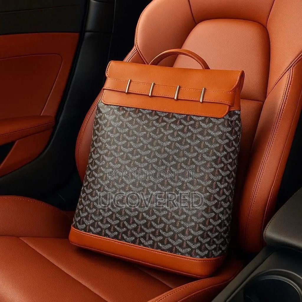 Goyard Leather Solid Waterproof Backpacks