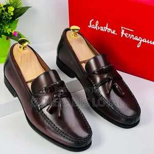 Ferragamo Men’S Leather My Bell Loafers