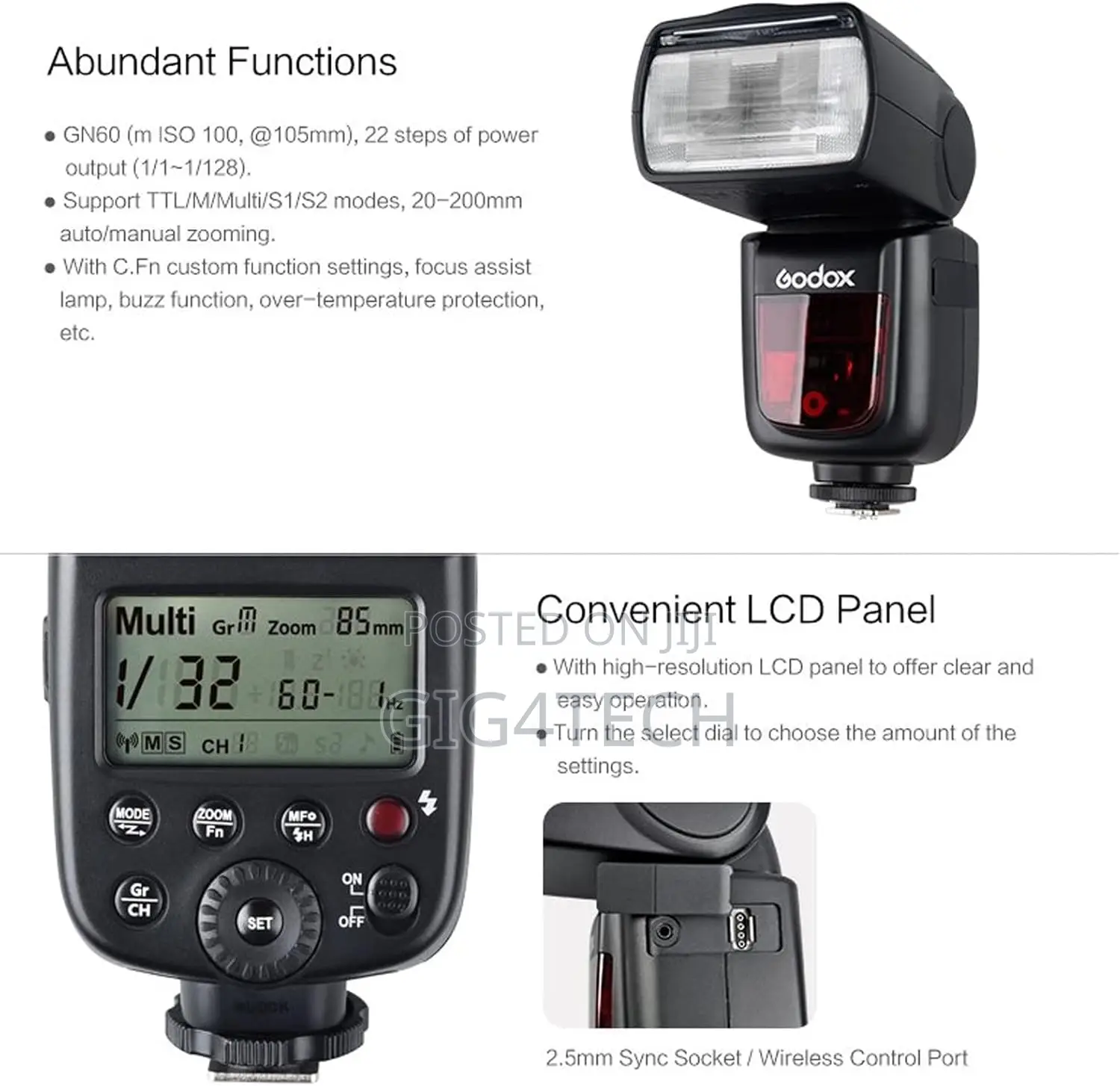 Godox V850ii Kit Ving Lithium-Ion on Top Camera Flash