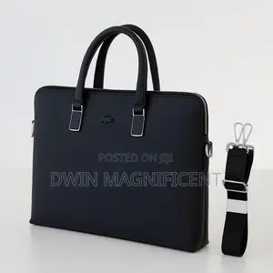 Unisex Waterproof Leather Briefcase Shoulder Laptop Business Bag.