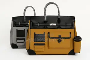 Hermès Cargo Hac Birkin Bag, Style Crafted From Canvas and Leather