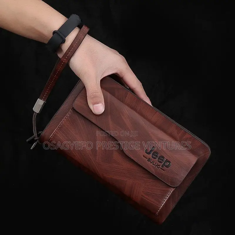 Men’S High Quality Jeep Purse Brown