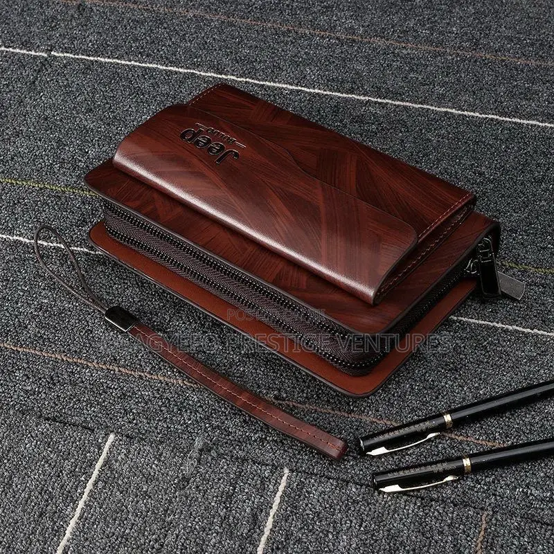 Men’S High Quality Jeep Purse Brown