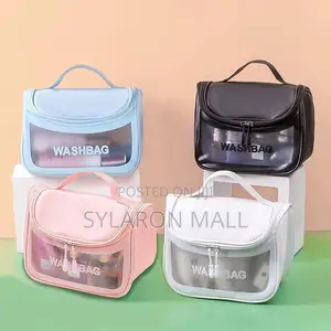 Portable Travel Wash Bag – Waterproof Toiletry Cosmetic Organizer