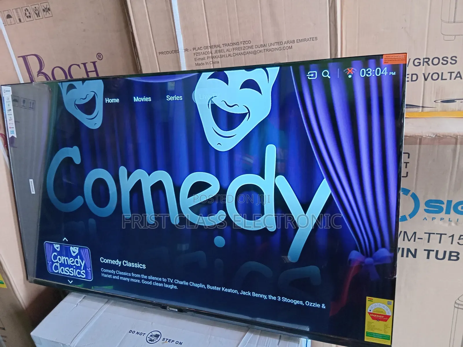 Sigma 55 Inches Android Smart Tv – Netflix Youtube Ready