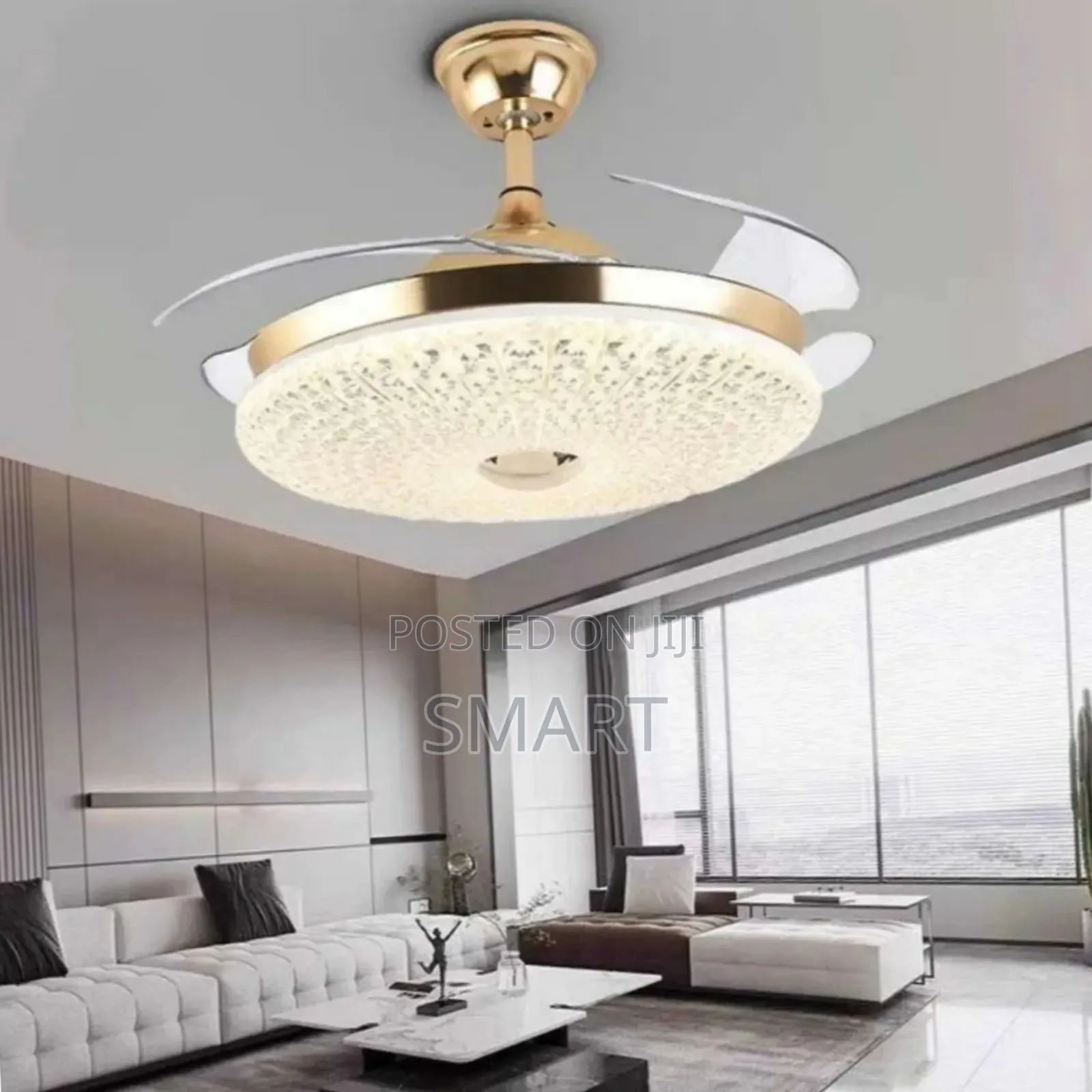 Executive Modern Retractable Ceiling Fanlight