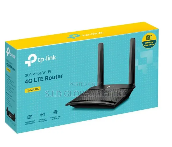 Tp-link Mr100 4g Router With Sim - 300 Mbps Wireless N 4g Lte Router