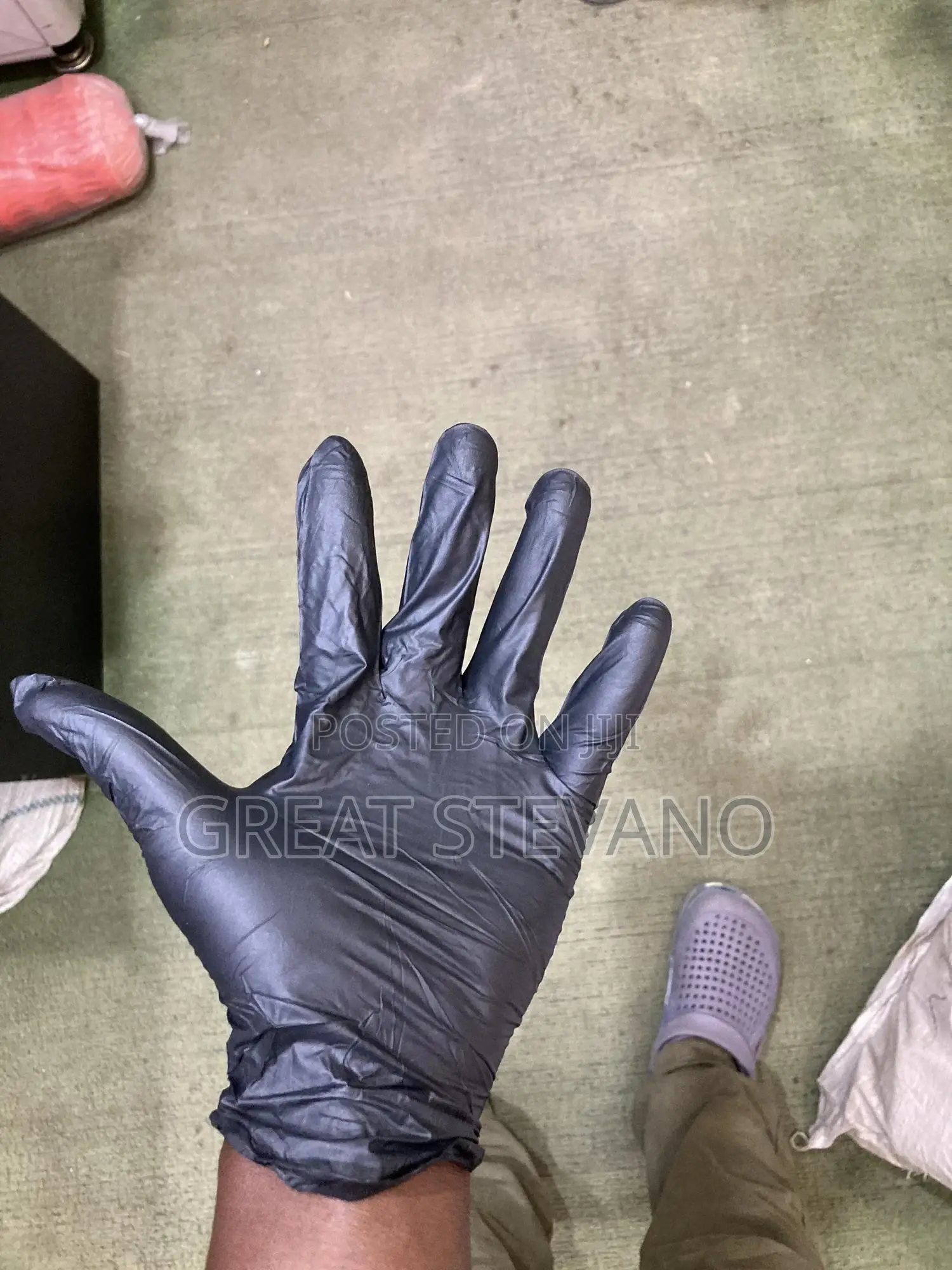 Black Disposable Hand Gloves