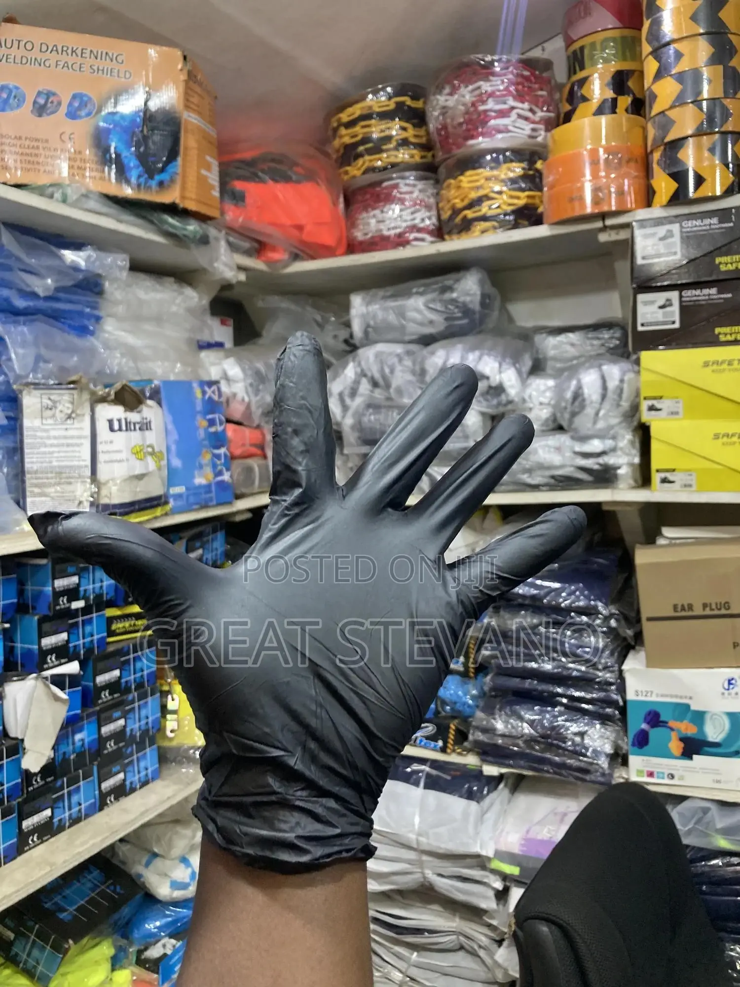 Black Disposable Hand Gloves
