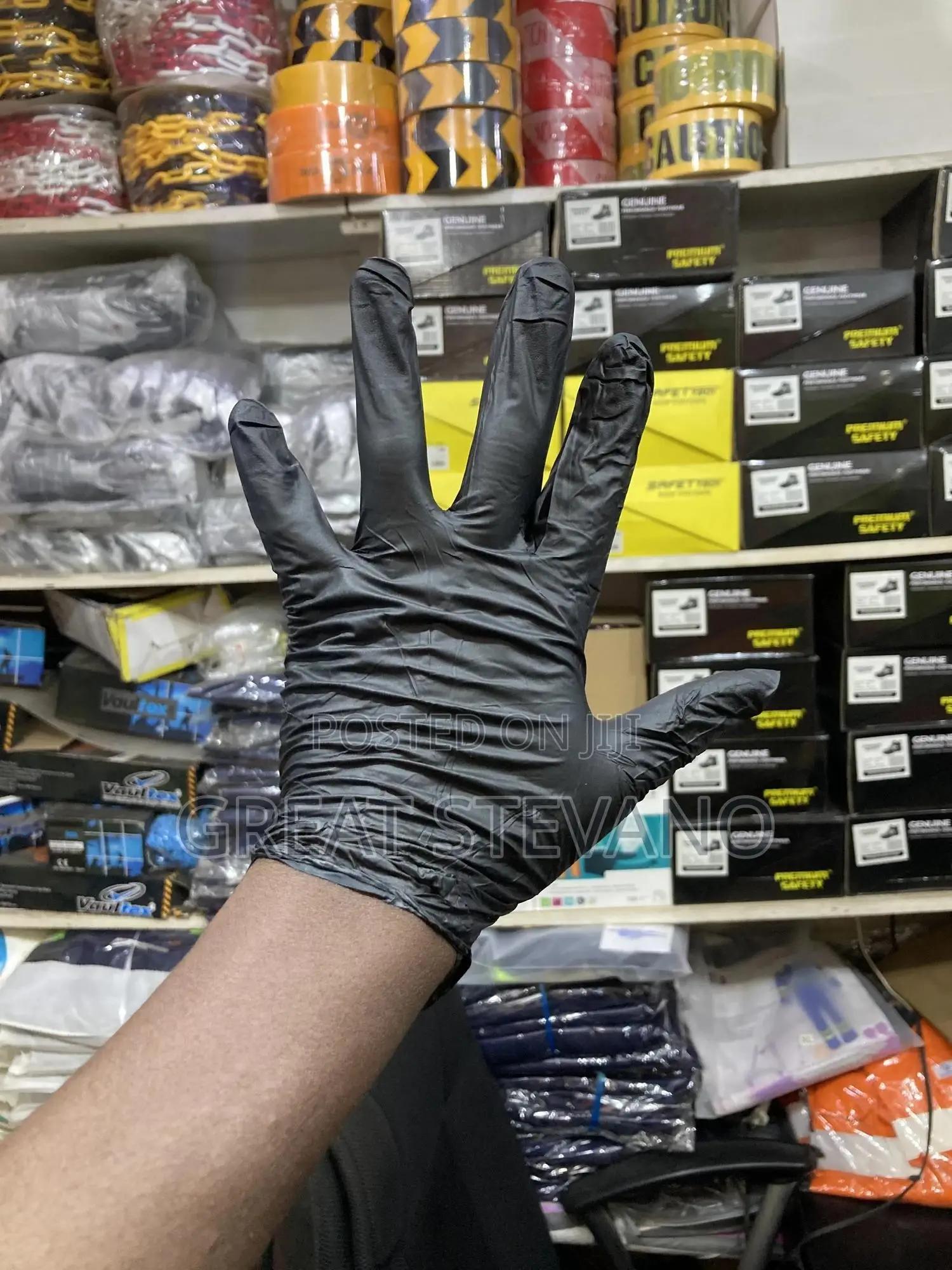 Black Disposable Hand Gloves