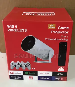 P30 Max Video Gaming Projector 2 in 1 Professional Chip Wi-Fi 6