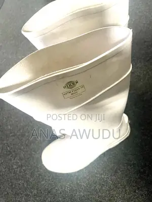 Steel Toe White Wellington Boot