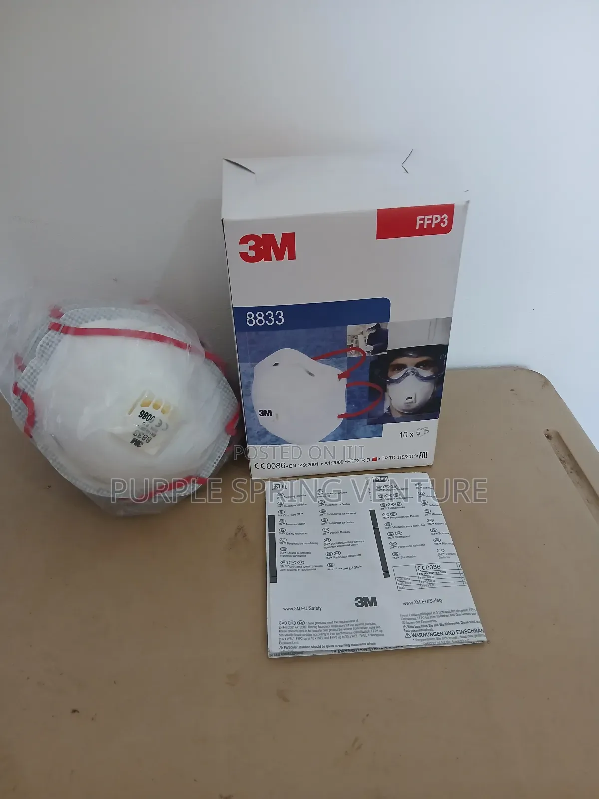 3m Ffp3 8833 Nose Mask For Sale