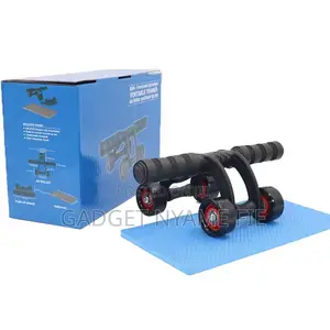 4 Wheel Ab Roller + Free Skipping Rope