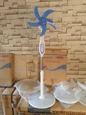 Solar Dc Stand Fan 16 Inches 12vdc 15w