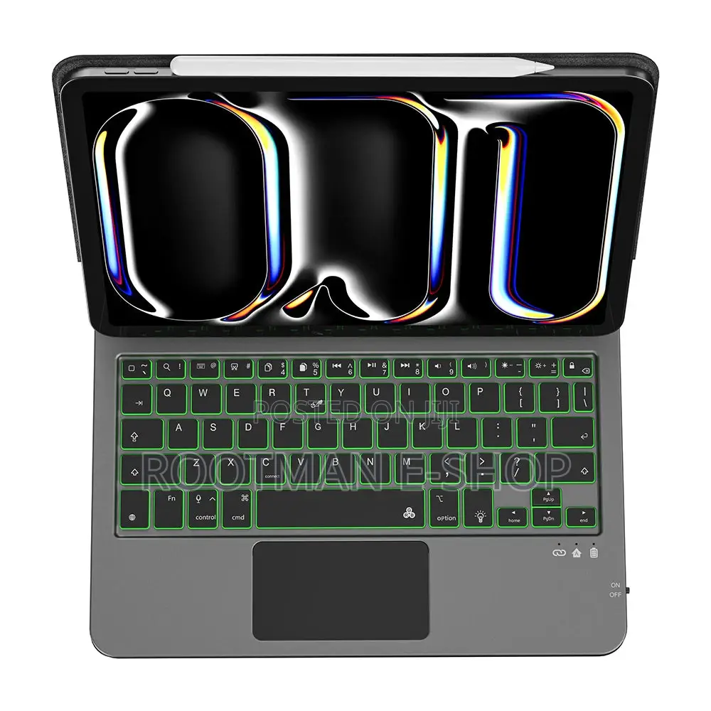 iPad 10.9/11 Air 2024 Wiwu Hidden Pen Compartment Keyboard Stand Case