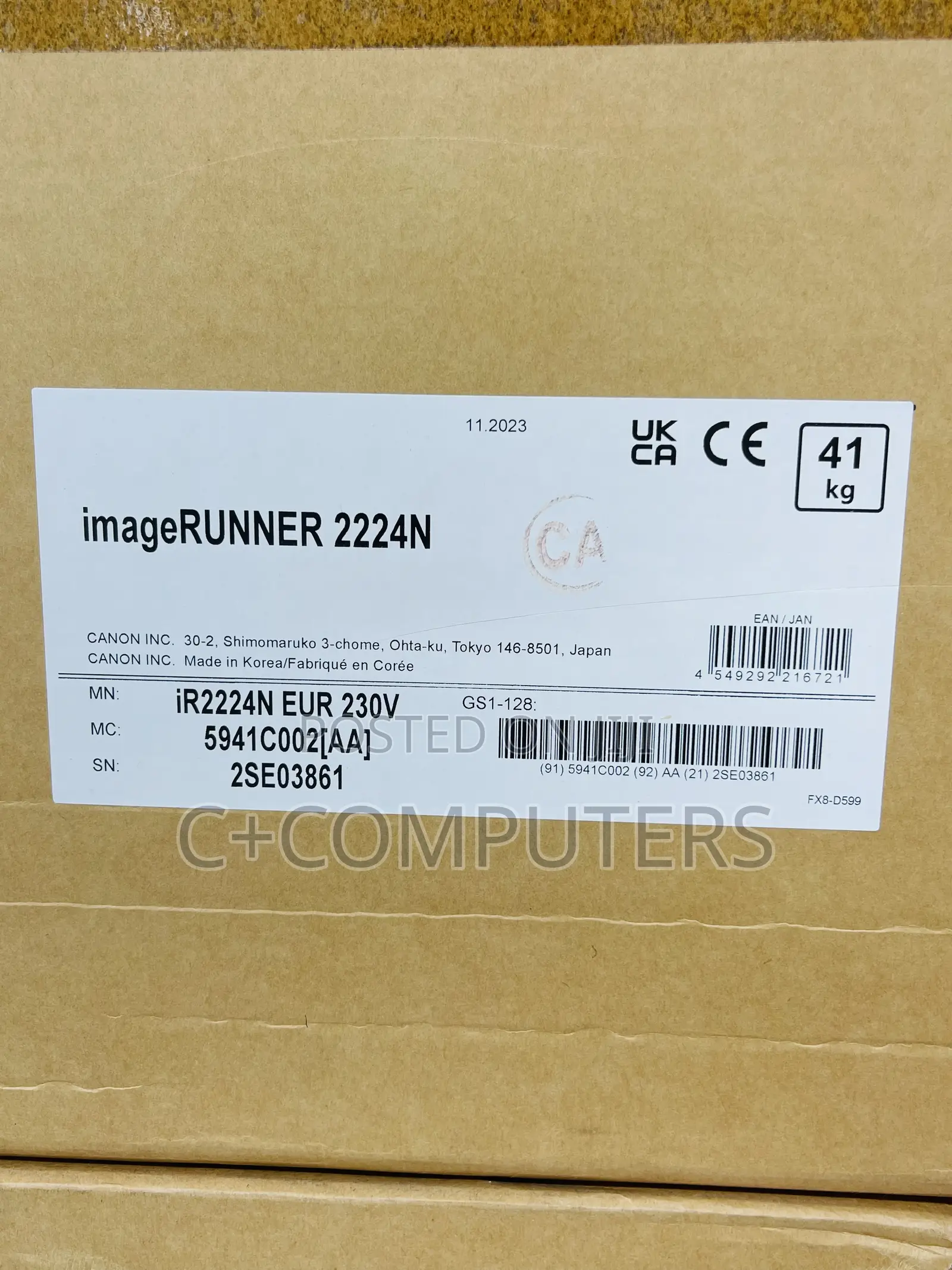 Canon Imagerunner 2224n A3 Monochrome Laser Multifunction Printer