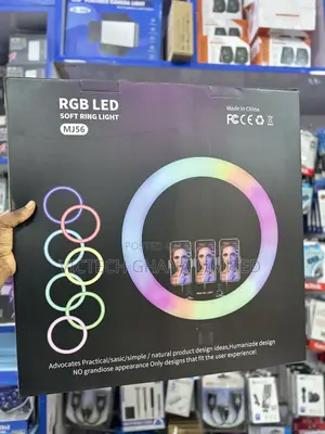RGB 22 Inch Ring Light With Tripod Stand
