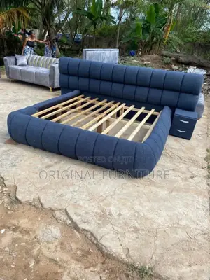 King Size Bed Frame and Side Drawers