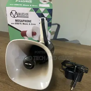 Maxx on Portable Megaphone