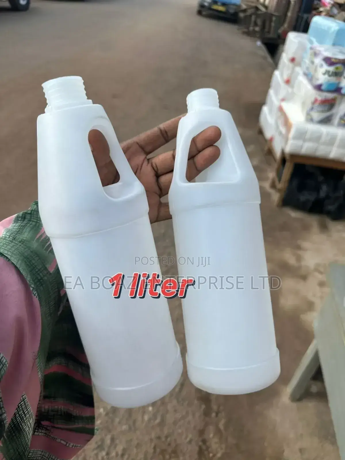 Hdpe 500ml White Side Handle Bottle, Liquid Bottles 50pcs
