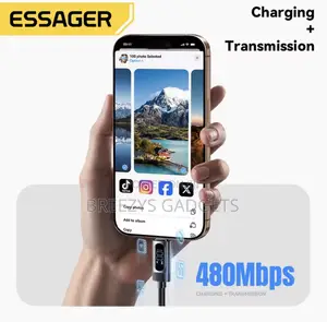 Essager Digital Dispaly Usb C Cable for iPhone and Android