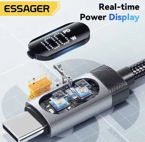 Essager Digital Dispaly Usb C Cable for iPhone and Android