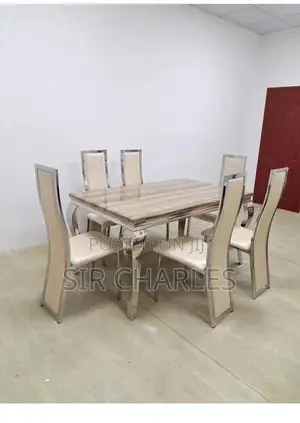 Marble Dining Set With 6 Chairs