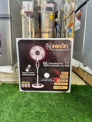 16 Inch Neon Remote Standing Fan
