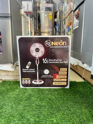 16 Inch Neon Remote Standing Fan